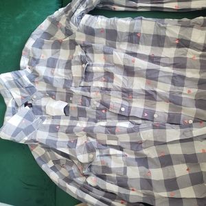 Victoria Secret Long Sleeve Heart Blouse